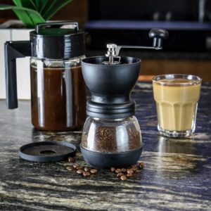 actual use of Maison & White Manual Coffee Bean Grinder