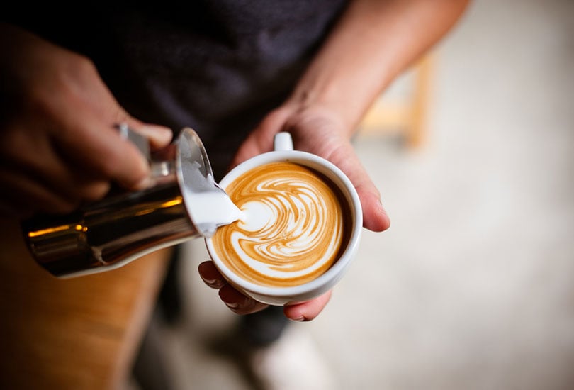 coffee cup latte art