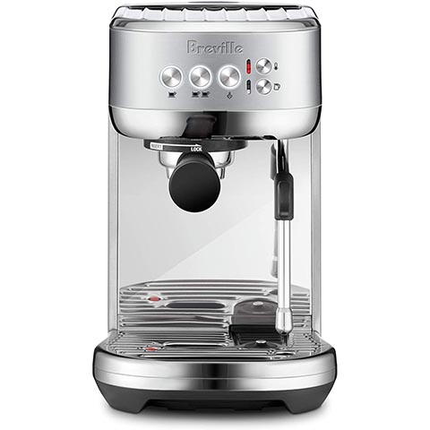 Breville BES500BSS A máquina de café expresso compacta Bambino Plus com qualidade de café