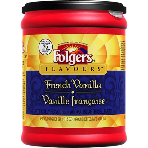 Фолгерс французька мелена кава зі смаком ванілі