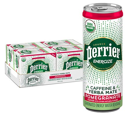 Perrier Energize Pomegranate Flavored Carbonated Energy Water Beverage