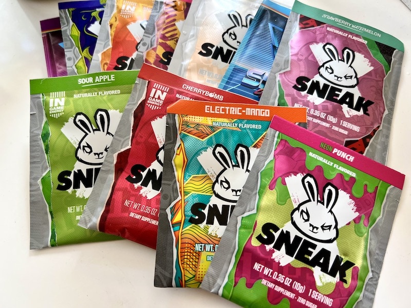 Sneak energy individual packet flavors