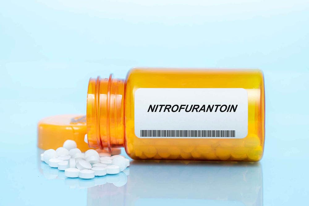 a bottle of Nitrofurantoin
