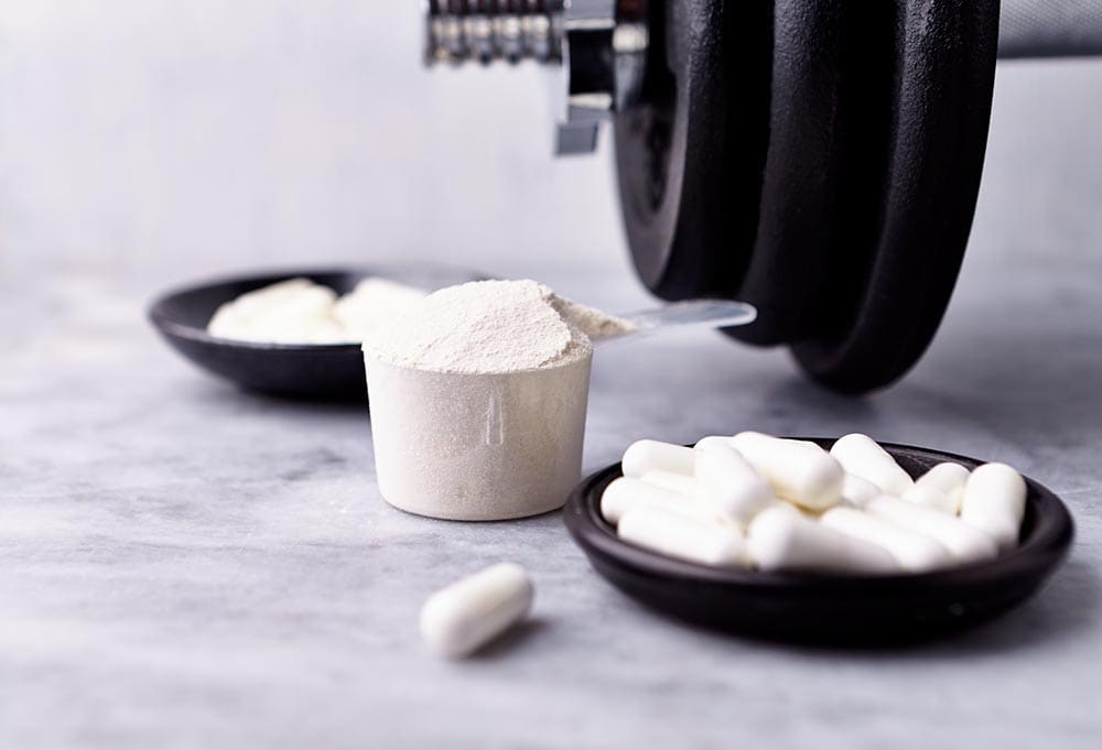 a scoop of creatine