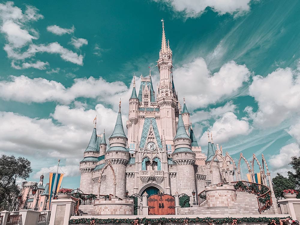 cinderella's castle at Disneyworld