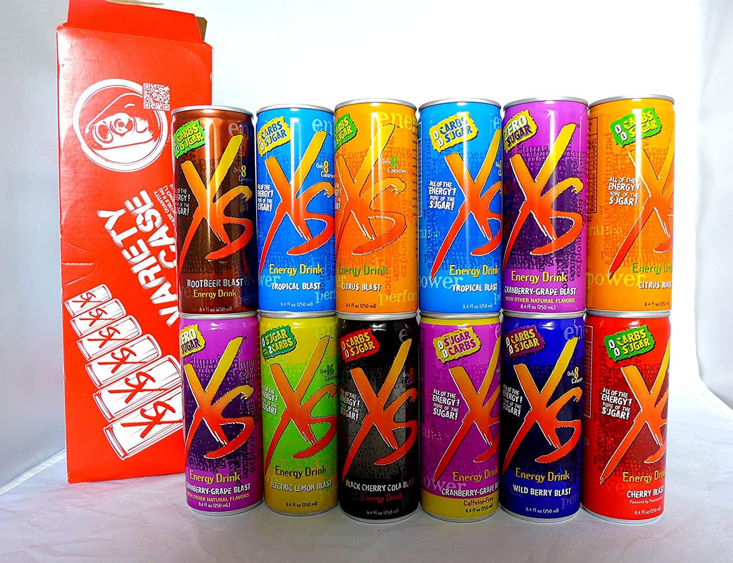 variety of XS Energy Drinks