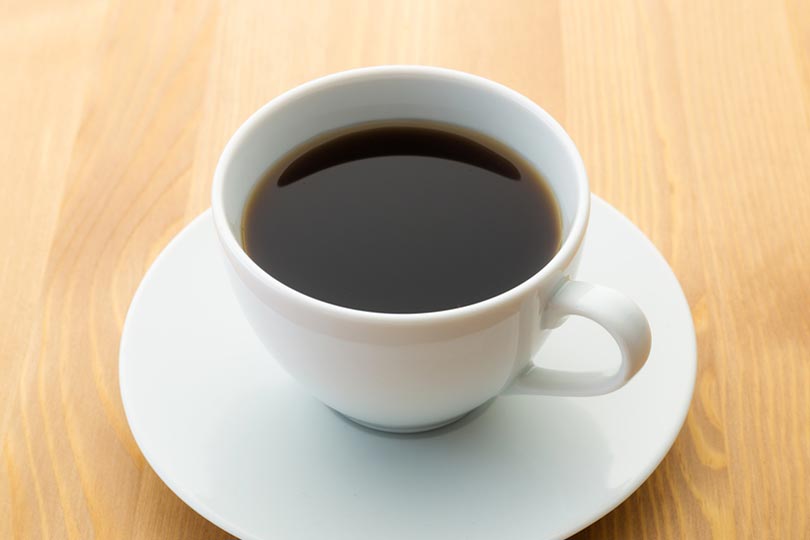 a cup of decaffeinated coffee