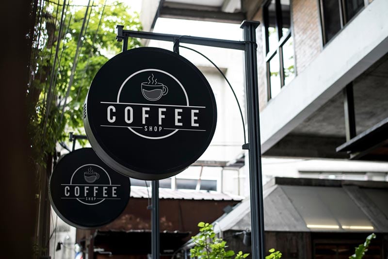 kahve dükkanı logosu