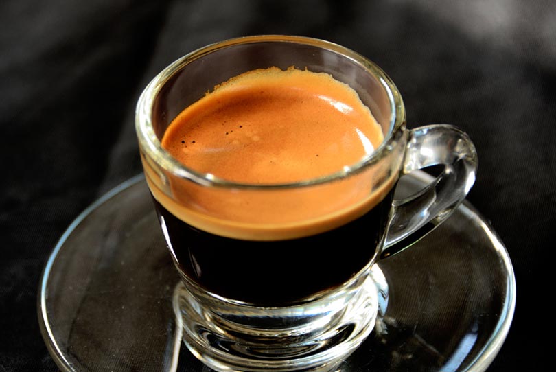 sıcak espresso shot
