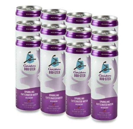 BOUsted® Sparkling Caffeinated Water (Wild Berry)