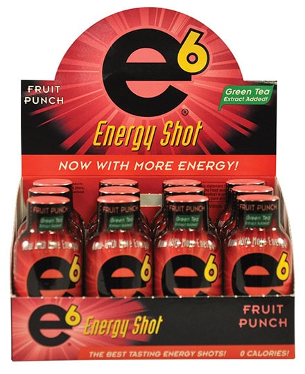 E6 Fruit Punch Energy Shot 12 Pack