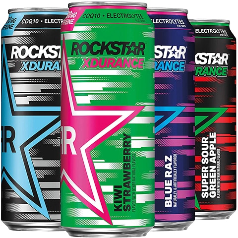 Rockstar Energy Drink 4 Flavor Xdurance