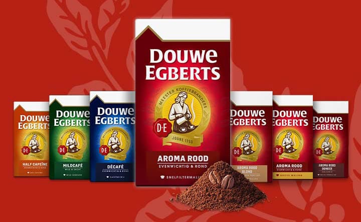 variety of Douwe Egberts Aroma Rood Ground Coffee